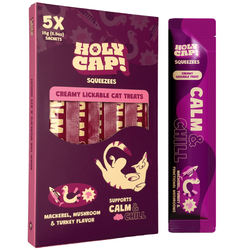 Calm & Chill Cat - Mackerel, Mushroom & Turkey