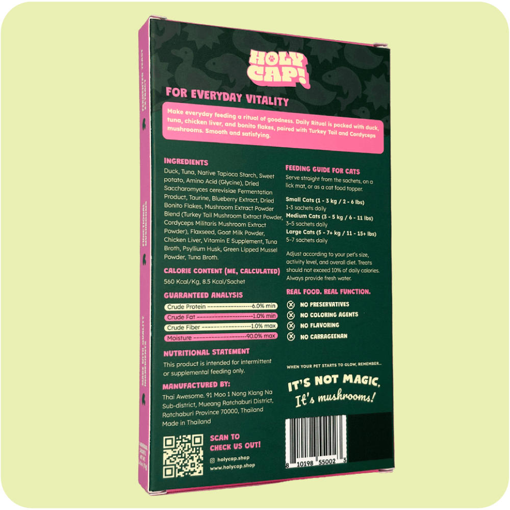 Daily Ritual Cat - Duck, Dried Bonito Flakes & Mushroom